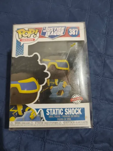Funko Pop League Justice 2 Static Shock Ex 387 (Super Choque)<br>