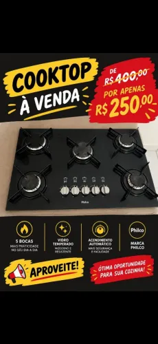 Coocktop philco 5 bocas