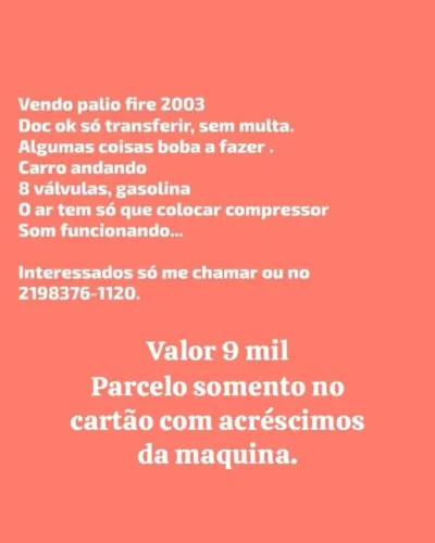 Fiat Palio ELX 1.0/ 1.0 Fire Flex 8V 2P (álcool) 2003