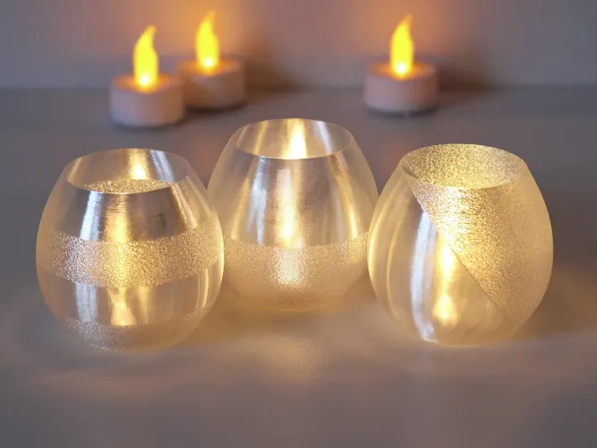 Atacado Kit de Porta Velas 3D + Velas de LED