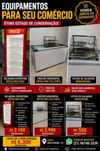 Freezer, geladeira e estufa!