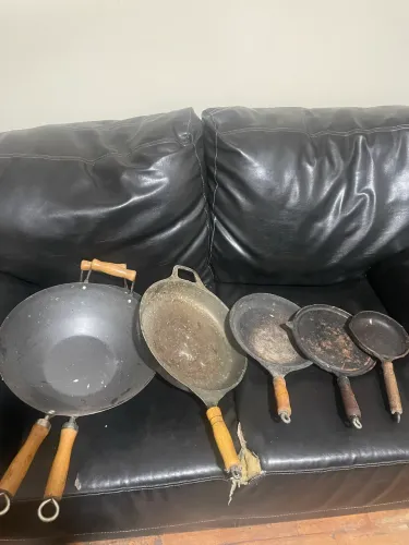 6 tachos de ferro.