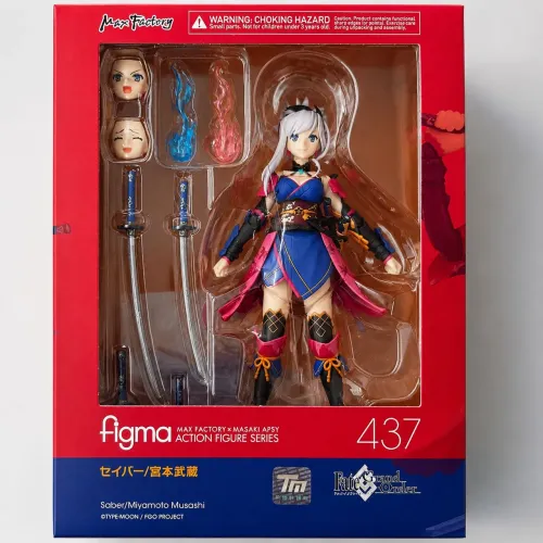Action Figure Figma 437 Miyamoto Musashi Fate Grand Order Original Lacrada