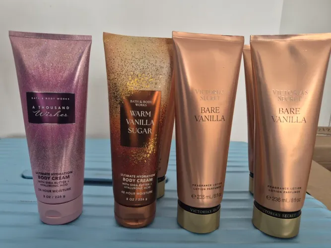 Creme e perfume