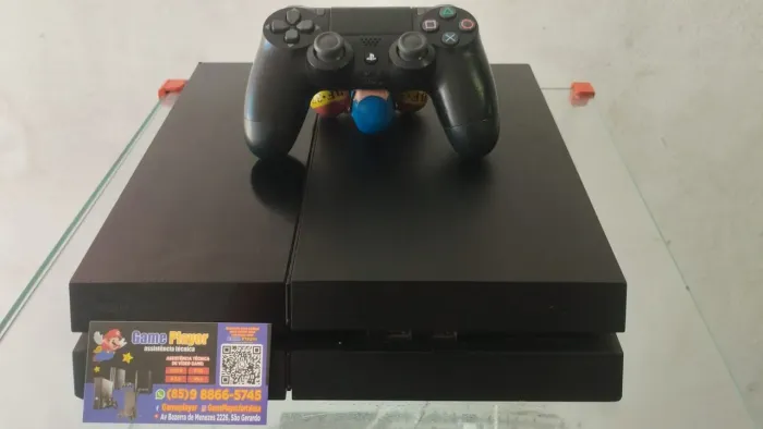 ps4 fat seminovo/estado de novo