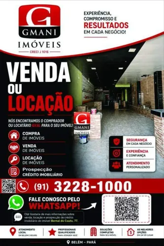 PONTO COMERCIAL À VENDA OU LOCAÇÃO UMARIZAL, BELÉM/PA