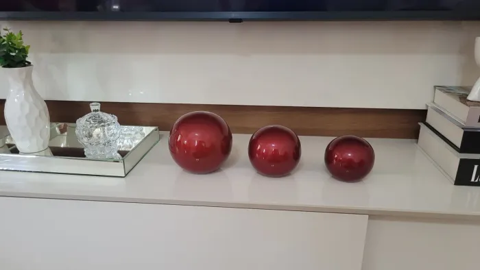 Bolas de cerâmica decorativas