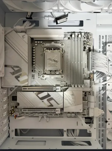 Placa mãe B850M aorus elite ICE AM5 completa com caixa e nota fiscal