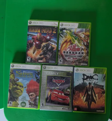 Kit 5 jogos Xbox 360