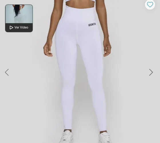 Calça academia branca Growth