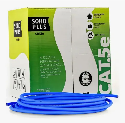 150 m de cabo UTP cat 5 Furukawa 100% cobre