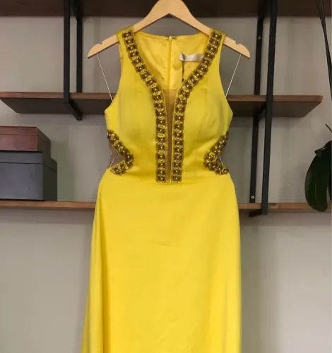 (Novo) Fleche Dor Vestido (P) festa casamento formatura madrinha formanda