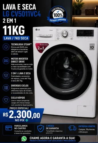 Lava e seca LG 11kg