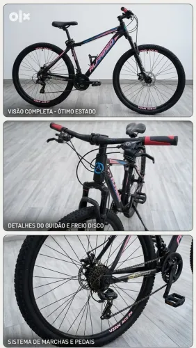 Bicicleta Aro 29 freio a disco