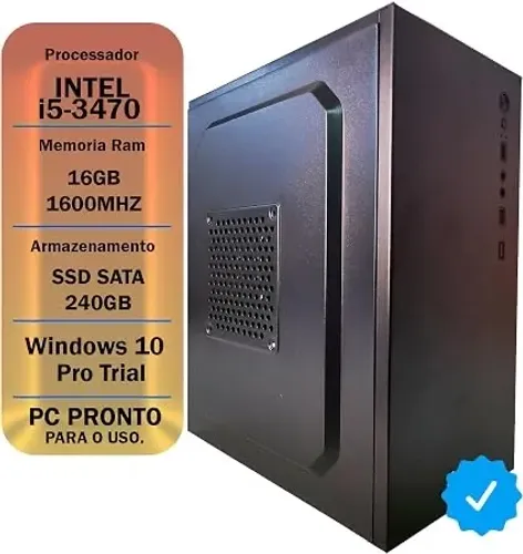 PC Completo com Monitor e Periféricos