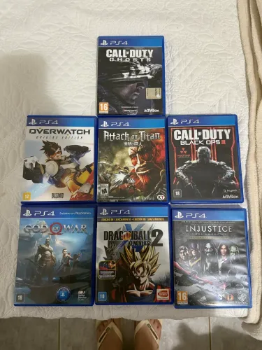 Conjunto jogos de Playstation 4
