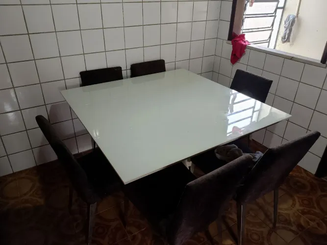 Mesa vidro 1,40 x 1,40