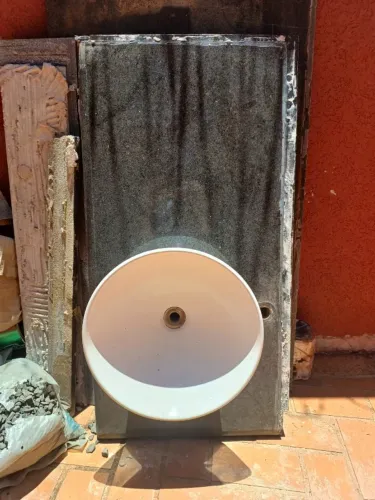 Pedras pia de banheiro