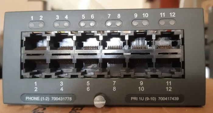 Placa Avaya Phone (1-2) Pri 1U(9-10)