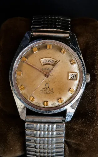 Relógio Omega Automático Vintage 25 Jewels Day-date