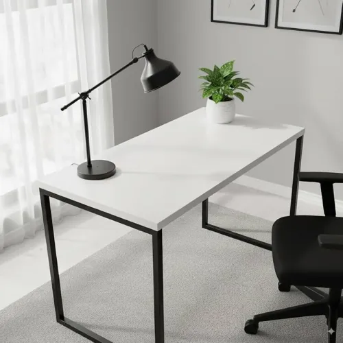 Mesa gigante de escritório escrivaninha industrial para estudos 120cm