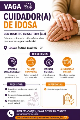 Cuidador (a) de Idosa