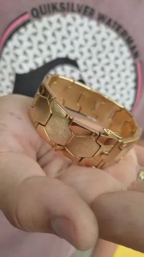 Bracelete maciço ouro 18k 161 gramas