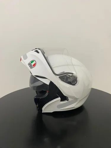 Capacete Articulado AGV Compact Numo Evo - Branco - Tamanho: 61