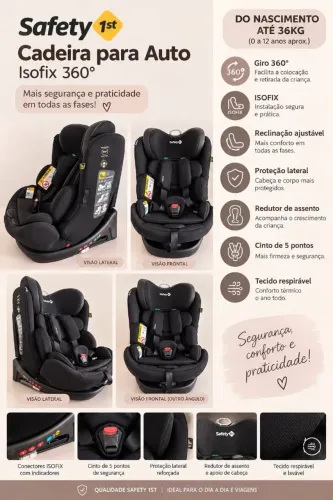 Cadeirinha infantil para auto Safety first 360