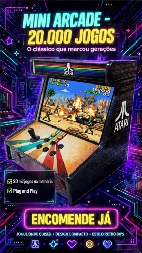 Mini Arcade Multijogos 19 polegadas