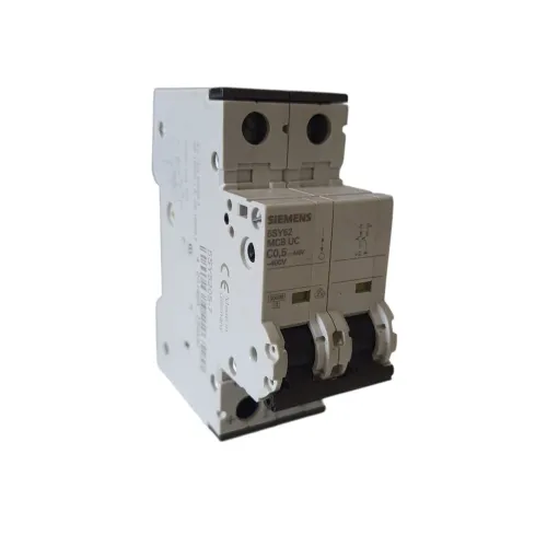 Disjuntor Siemens 5SY5205-7 Bipolar 0,5A Curva C Novo