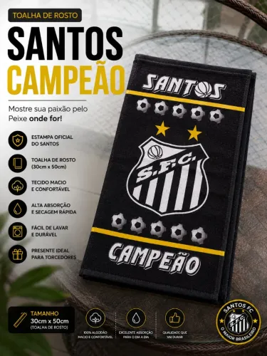 Toalha de Rosto Santos FC