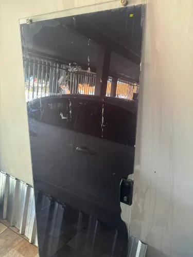Porta de vidro fume