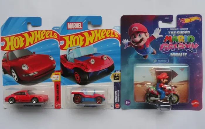 hot wheels trio super mario homem aranha porsche hotwheels