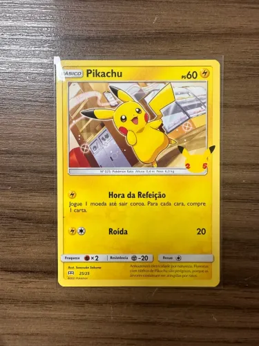 Carta Pokémon Pikachu McDonalds 2021 NM