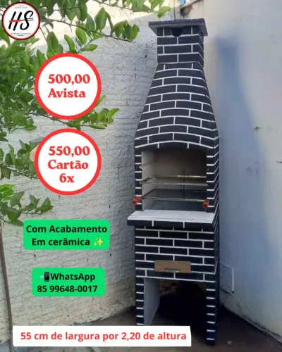 Churrasqueira 500,00 reais Avista
