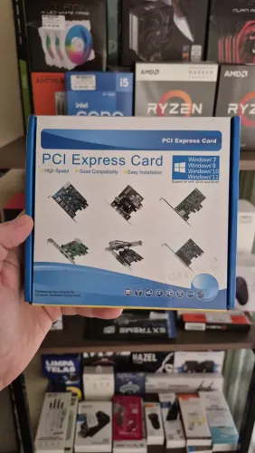 Placa de rede PCI Express Gigabit novo, lacrado, com garantia!