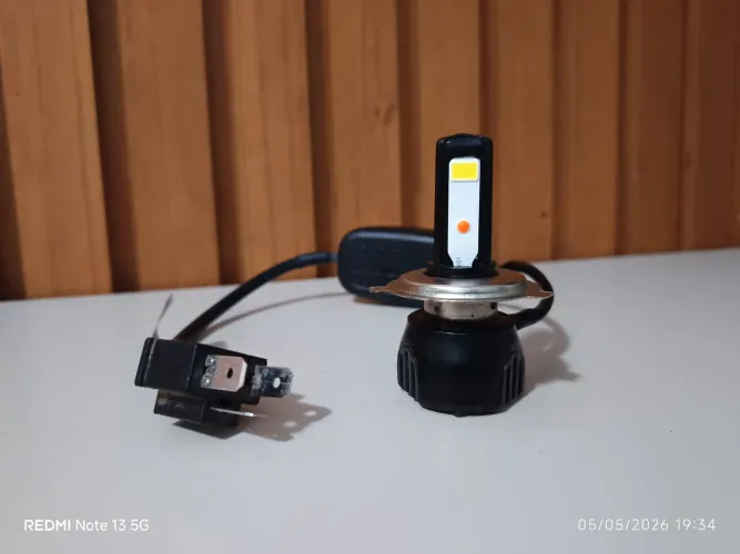 Lâmpada Farol Led 3d moto Bi-xenon 8000k