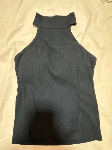 Blusa canelada gola alta canelada 