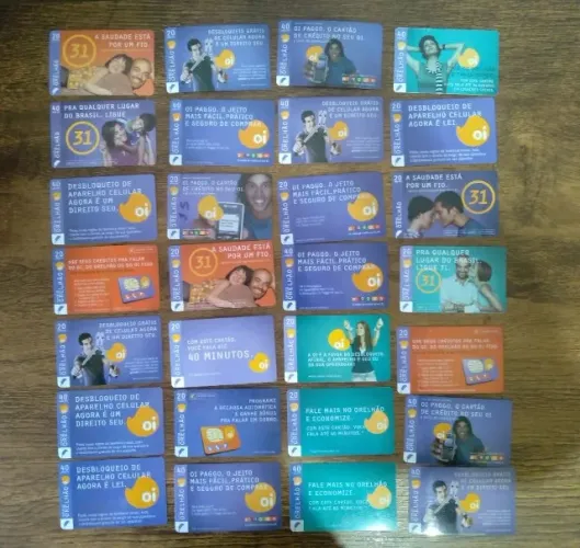 28 Cartões Telefônico Orelhão da Oi
