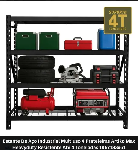 Estante Prateleira industrial 193x185x61