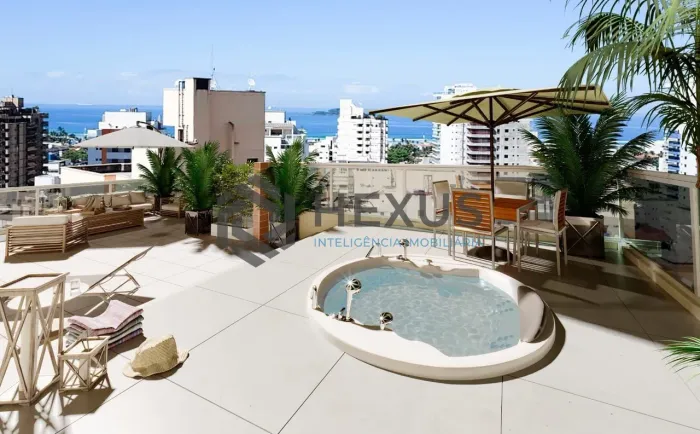 Apartamento com varanda gourmet e lazer na Enseada, Guarujá