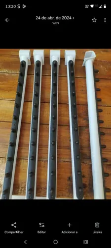 Cabides para expositor canelado 
