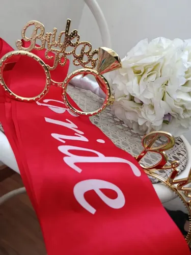 Kit acessórios Adereços "bride to bem" (Chá de lingerie/despedida de solteira)