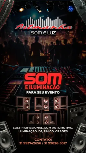 ALUGO SOM E ILUMINAÇÃO FAÇA JÁ SEU ORÇAMENTO 