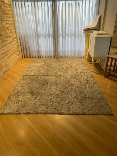 Tapete Shaggy Felpudo Grande Cinza 2,00 x 2,95 m