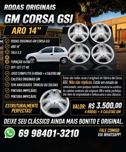 Rodas 14 Corsa GSI  RARIDADE 