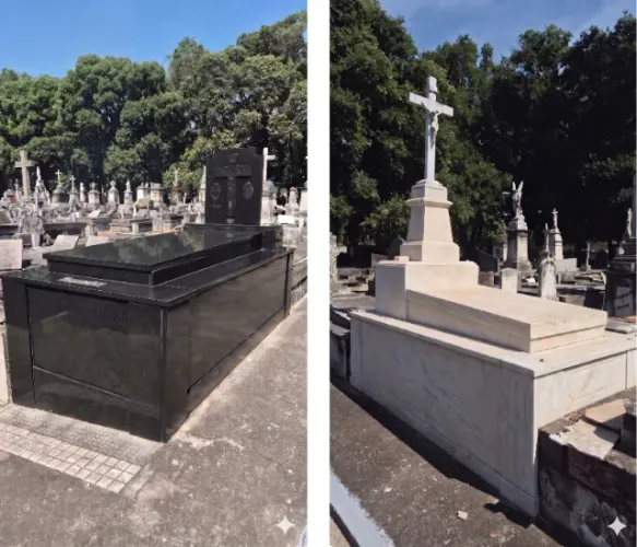 Sepultura jazigo no Cemitério do Caju - Rio de Janeiro