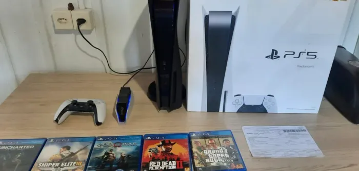 PS5 com leitor de Midia Física.