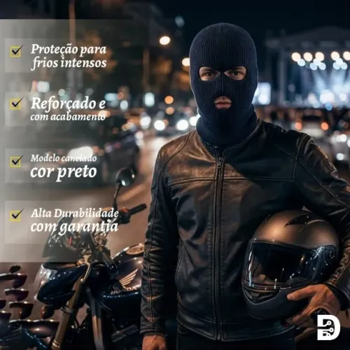 Touca Ninja Preta Original - Promoção Últimas Unidades
